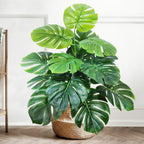 Artificial Monstera Plant – 104cm Plastic Palm Tree for Home Office Decor