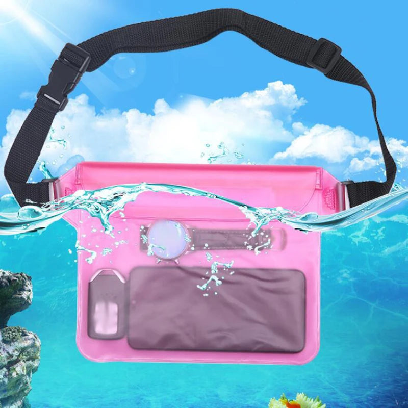Waterproof Dry Waist Bag – Floating Pouch for Swimming Diving and Boating