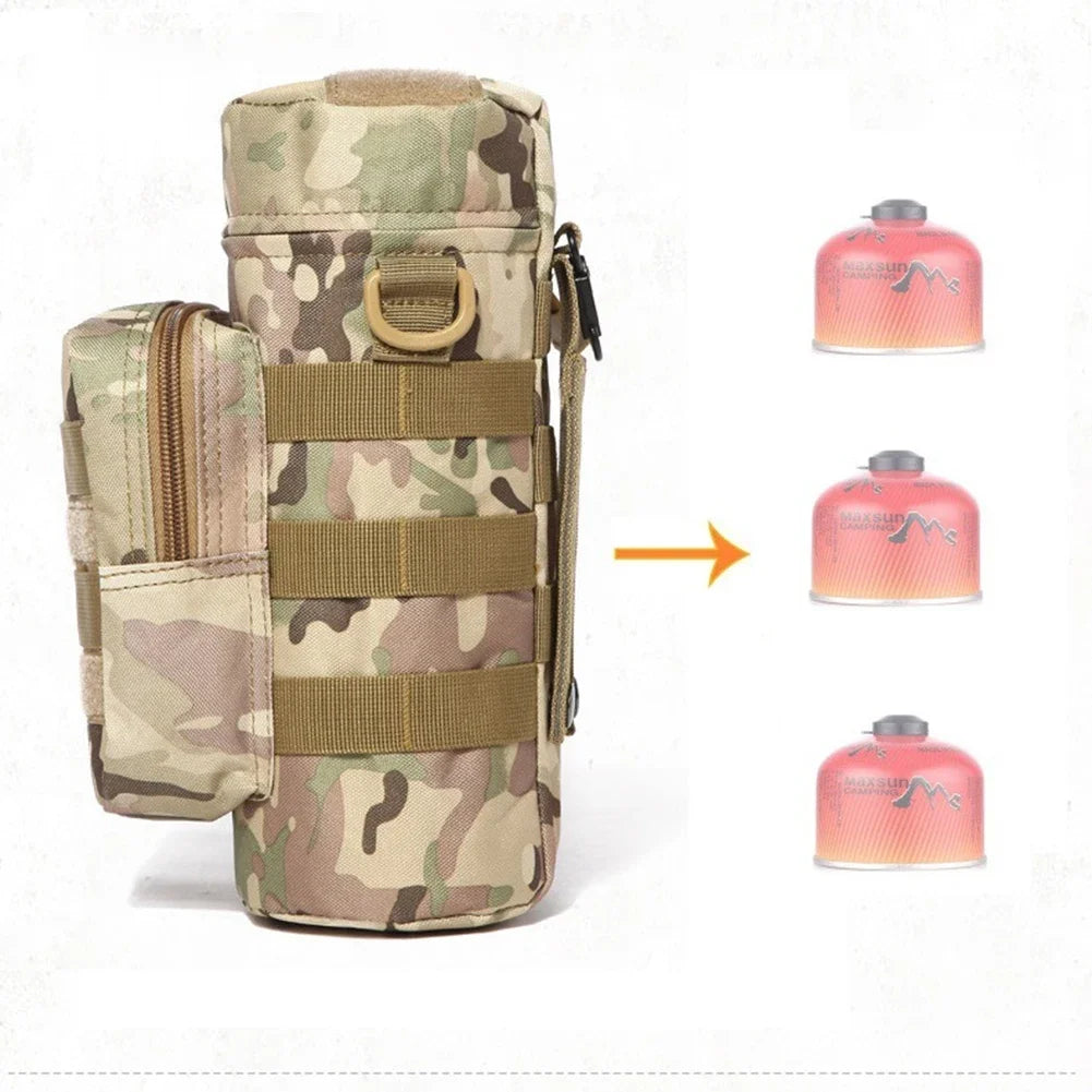 Molle Water Bottle Pouch – Tactical Kettle Carrier for Outdoor Camping