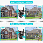 4K 8MP Dual Lens PTZ Camera – Outdoor AI Auto Tracking for Security Surveillance