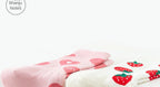 Cotton Strawberry Heart Crew Socks – Cute Women's Casual Fashion Hosiery