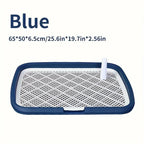 Plastic Dog Potty Tray – Removable Mesh Grid for Indoor House Training