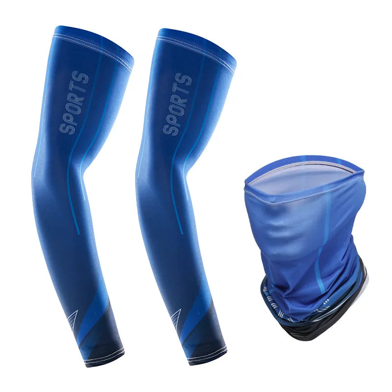 UV Protection Arm Sleeves – Cooling Ice Fabric for Outdoor Sports