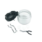 Airbrush Cleaning Pot – Glass Jar Set with Needles and Brushes