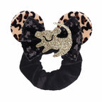 Velvet Sequin Mouse Ear Scrunchies – Elastic Hair Accessories for Kids Party