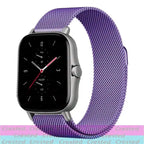 Milanese Stainless Steel Watch Band – 20mm 22mm Strap for Amazfit Smartwatches