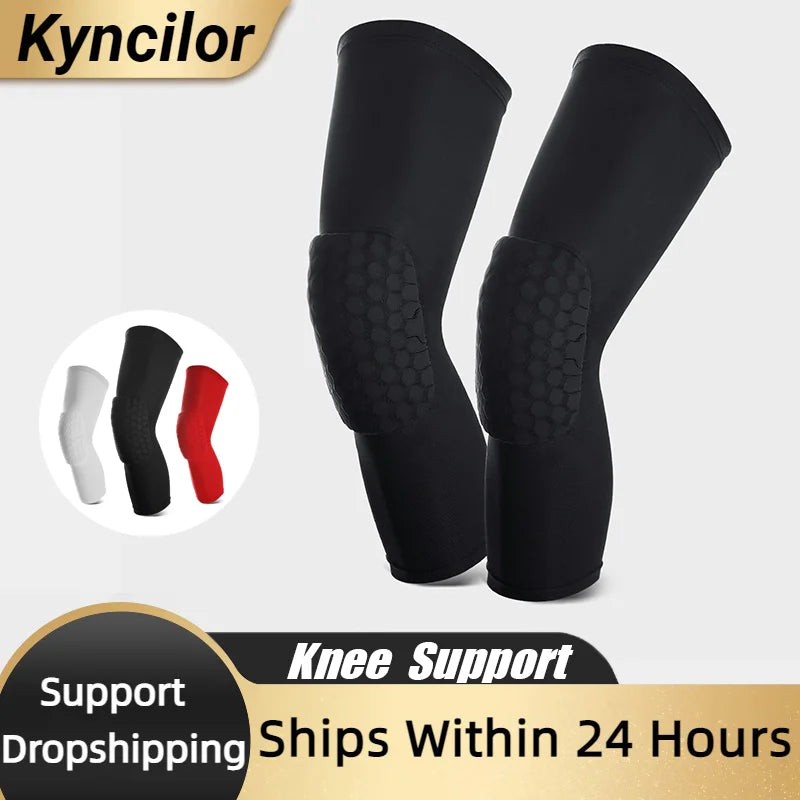 Elastic Knee Compression Sleeve – Foam Patella Support for Basketball Sports