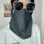 Ice Silk Sun Protection Scarf – Breathable Face Veil for Cycling and Travel