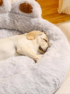 Plush Fluffy Pet Bed – Large Soft Cushion for Dogs and Cats