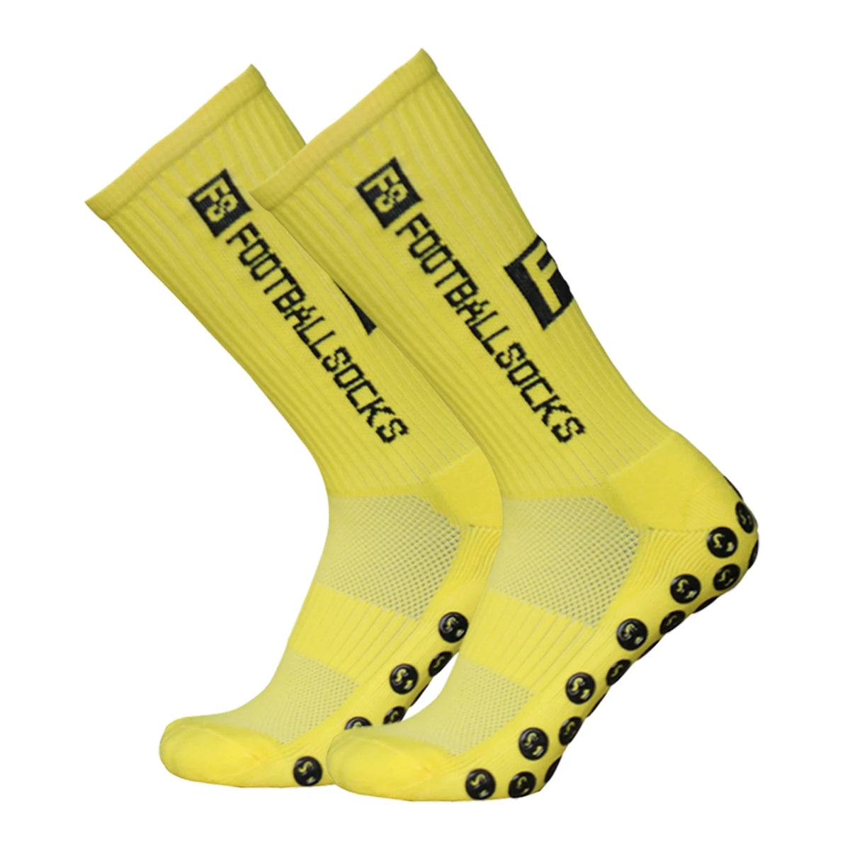 Anti-Slip Athletic Sports Socks – Stretchy Grip Crew for Football Soccer