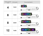 Bluetooth LED Car Sign – Programmable Scrolling Message Display for Auto Decor