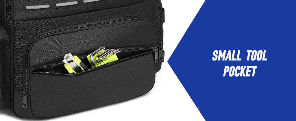 Heavy Duty Tool Backpack – Portable Organizer for Electricians and Plumbers