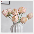 Artificial King Protea Flower – 25 Inch Faux Botanical for Home Wedding Decor
