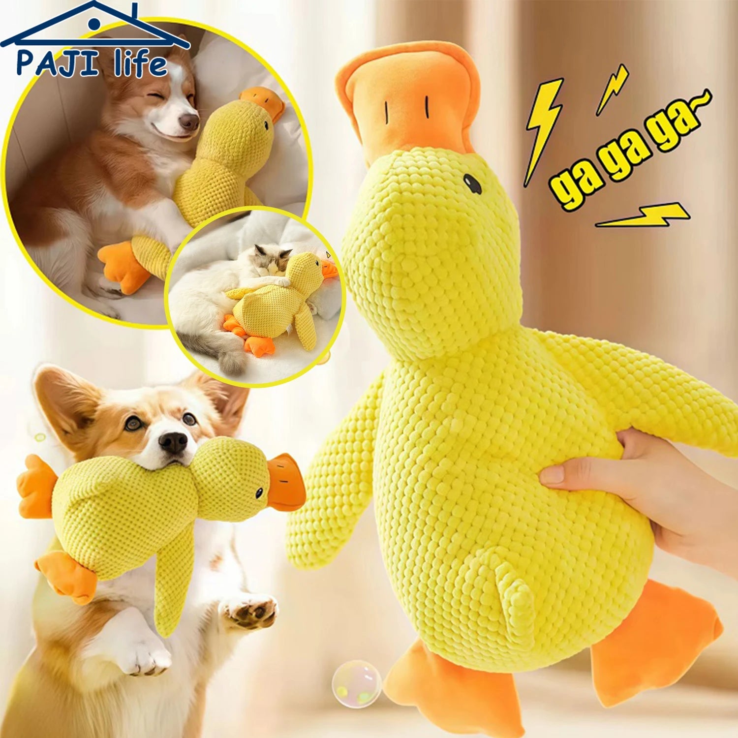 Duck Dog Toy – Chew Resistant Plush for Small and Large Dogs