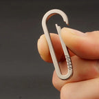 Titanium Alloy Carabiner Keychain – Multifunctional Tool for EDC Gear
