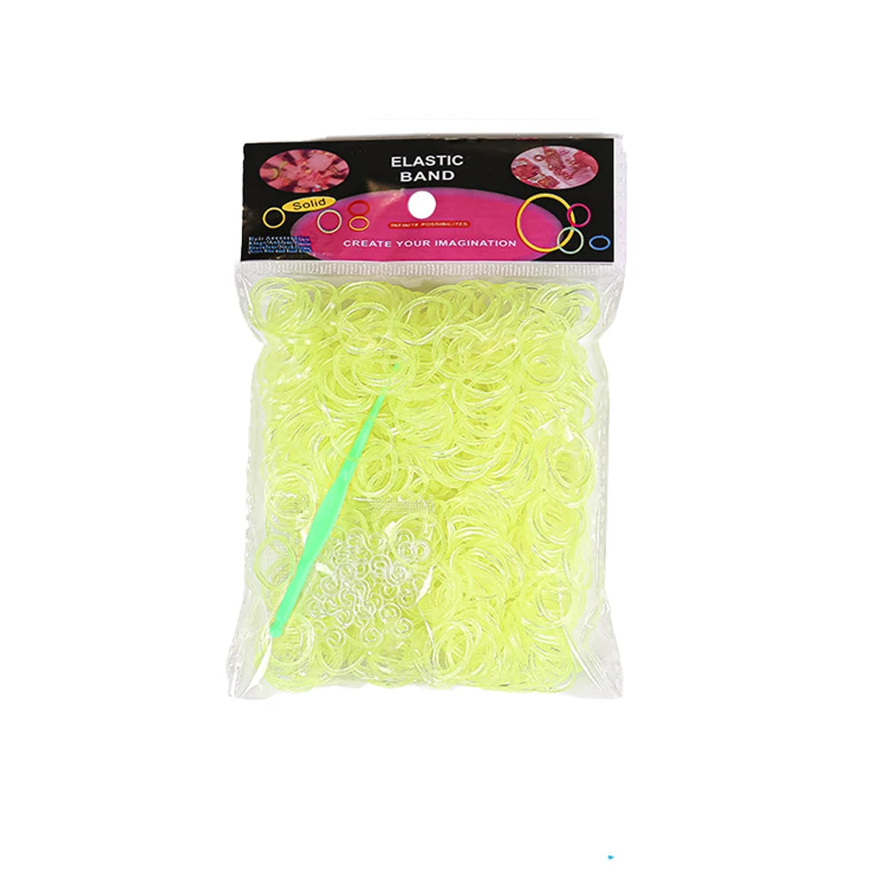 Elastic Loom Bands – Colorful DIY Jewelry Making Kit for Kids Crafts