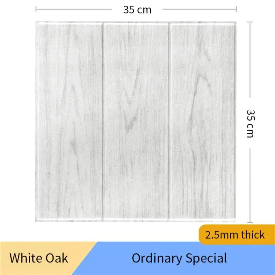 3D Wood Grain Foam Wall Tiles – Self-Adhesive Wallpaper for Home Decor