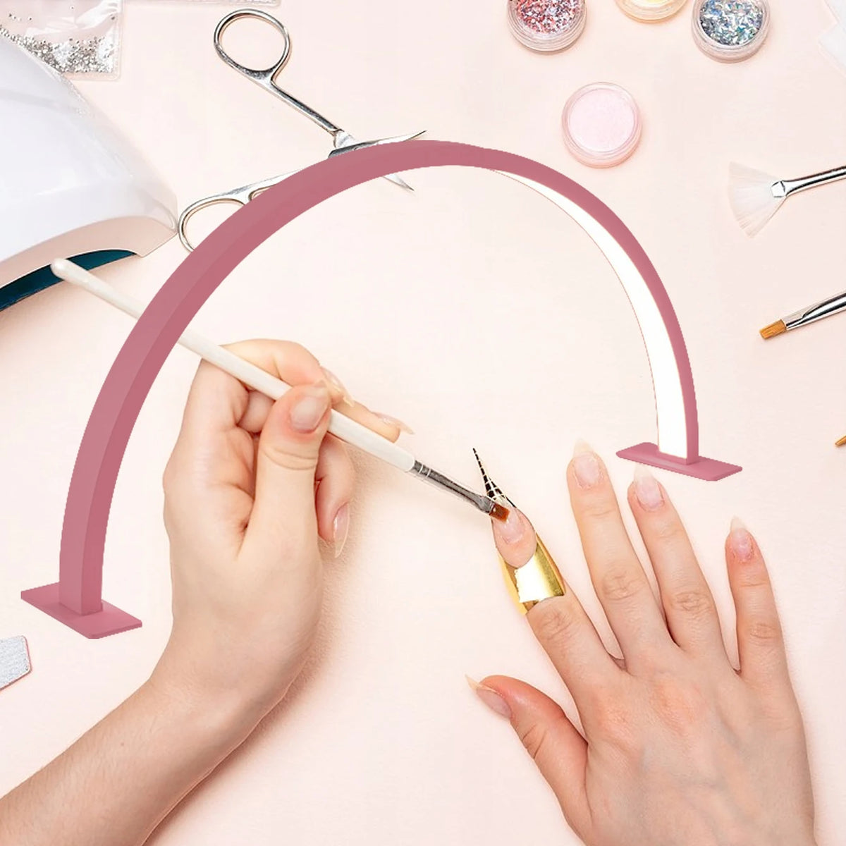Portable LED Desk Lamp – 10-Level Brightness for Nail Art and Embroidery