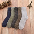Thermal Terry Winter Socks – Thick Unisex Crew for Cold Weather