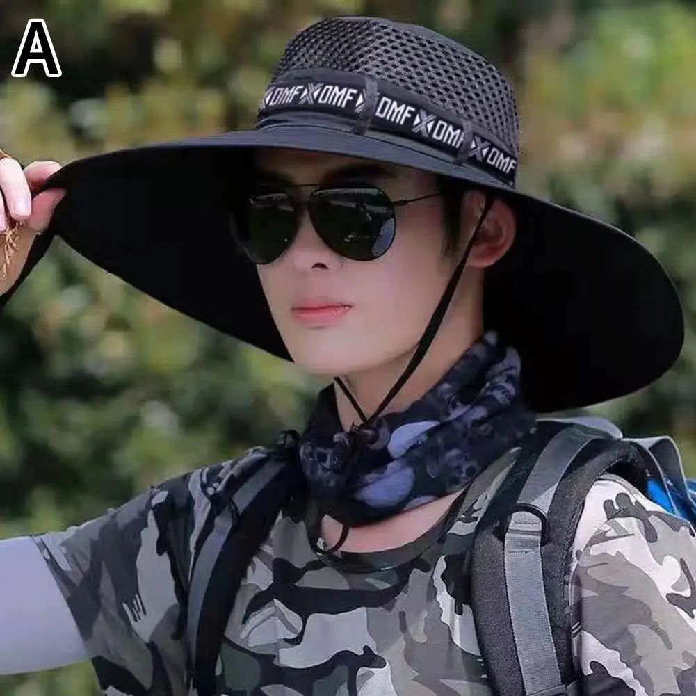 Breathable Mesh Sun Hat – Unisex UV Protection for Fishing and Hiking