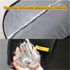 Reusable Pet Hair Grooming Gloves – Double Sided Tool for Sofa and Carpet