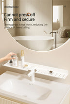 Aluminum Bathroom Wall Shelf – Punch-Free Storage for Kitchen and Toilet