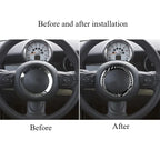 Steering Wheel Trim Cover – Carbon Fiber Interior Decor for Mini Cooper