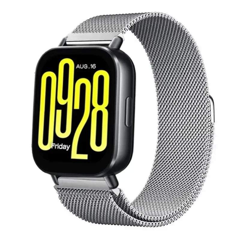 Milanese Stainless Steel Watch Band – Magnetic Mesh Loop for Xiaomi Redmi