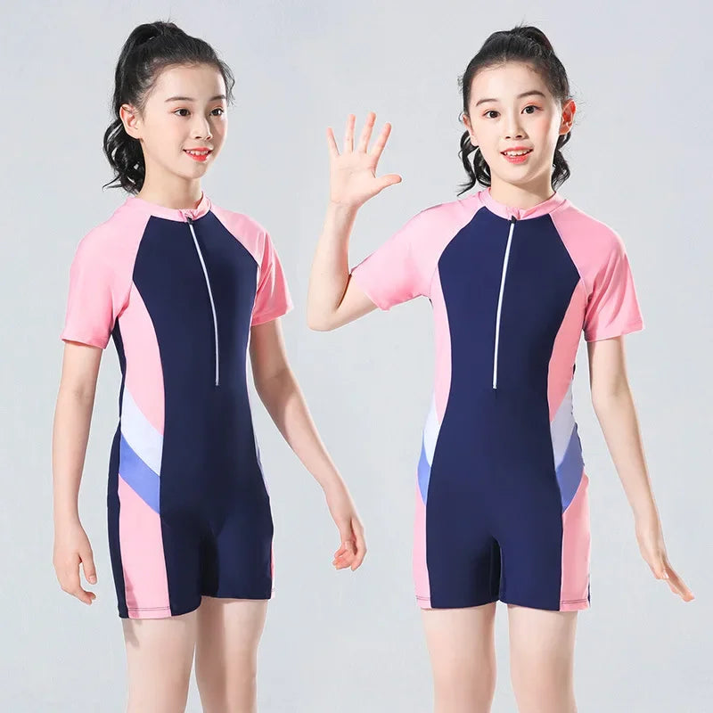 Professional One-Piece Swimsuit – Thermal Training Gear for Women and Kids