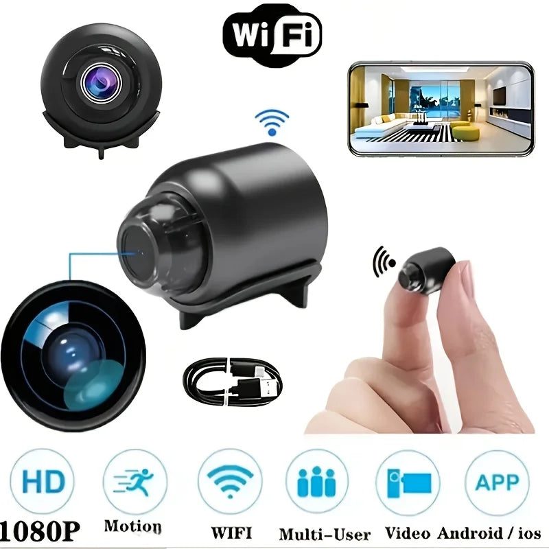 HD Mini WiFi Security Camera – Wireless 1080P Video Recorder for Home Monitoring