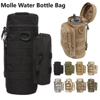 Molle Water Bottle Pouch – Tactical Kettle Carrier for Outdoor Camping