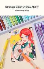 Acrylic Gel Pens – Retractable 0.7mm Tip for Student Painting and Writing