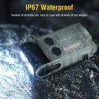 Rechargeable LED Keychain Flashlight – UV and Buzzer for Outdoor Camping