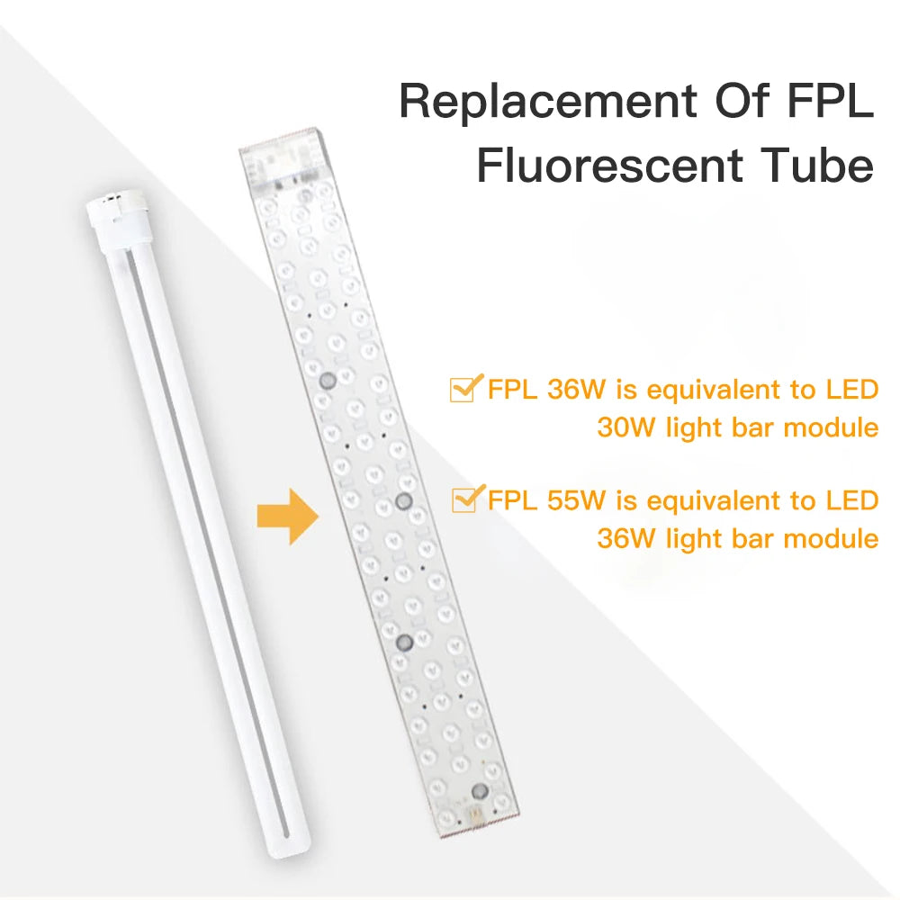 LED Ceiling Light Replacement Bar – 30W-36W Panel for Home Lighting