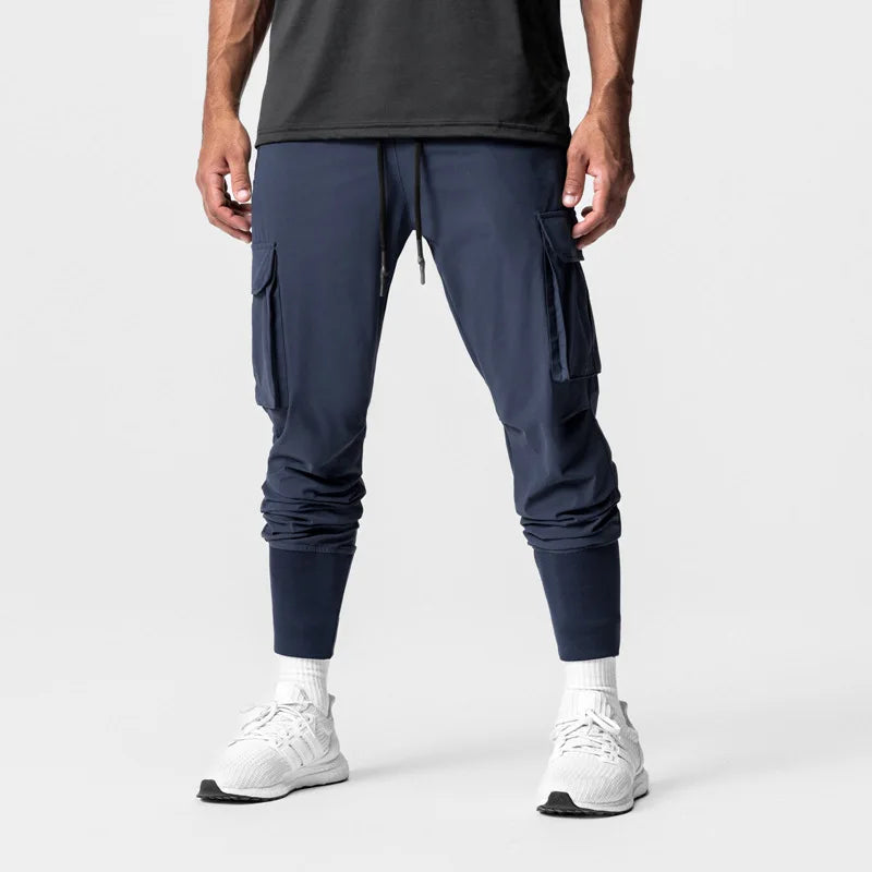 Camouflage Fitness Trousers – Stretchy Quick-Dry Pants for Running and Gym