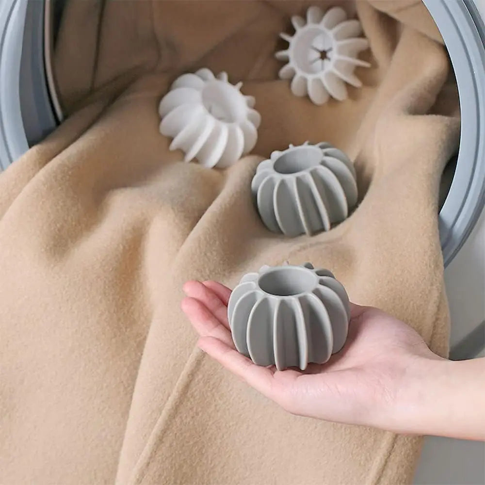 Reusable Silicone Dryer Balls – Anti-Tangle Laundry Wash Accessories