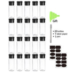 Glass Spice Jars – 100ML Seasoning Containers for Kitchen Storage and BBQ