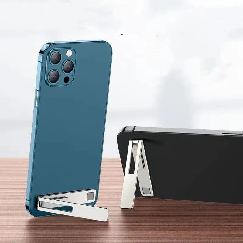 Magnetic Foldable Phone Stand – Ultra Thin Metal Bracket for Desktop Use