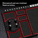 Silicone Dashboard Phone Pad – 4-in-1 Parking Number Card for Car Navigation