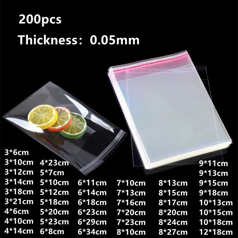 Transparent Self-Adhesive Bags – Waterproof OPP Pouch for Gift Packaging