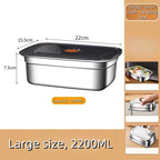 Stainless Steel Bento Box – Leak-Proof Food Container for Camping and Lunch