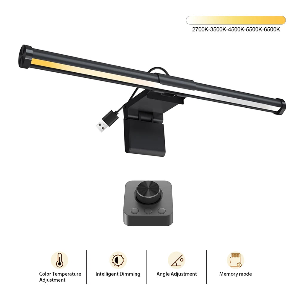TUYA LED Monitor Light Bar – Remote Controlled E-Reading Lamp for Office