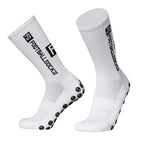 Anti-Slip Athletic Sports Socks – Stretchy Grip Crew for Football Soccer