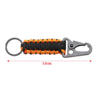 Paracord Survival Keychain – Military Carabiner for Outdoor Camping Gear