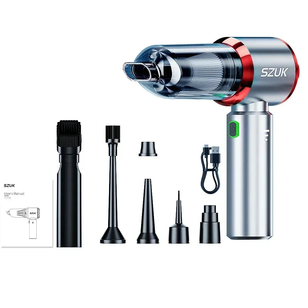 Portable Cordless Handheld Vacuum – High-Power Suction for Car and Home
