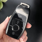 Transparent TPU Car Key Case – Protective Shell for Mercedes Benz Models