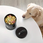 Metal Pet Treat Container – Airtight Food Storage Jar for Dogs and Cats