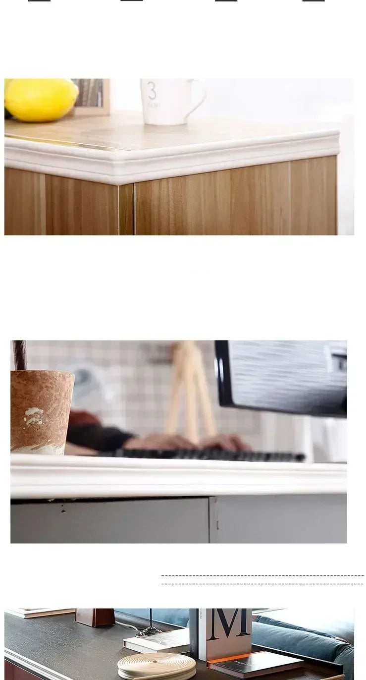 Self-Adhesive NBR Wall Trim – 5M Flexible Molding for Home Decor and Edging