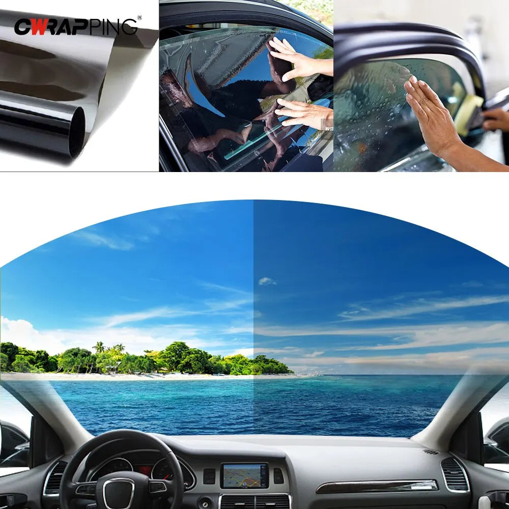 Car Window Tint Film – Solar UV Blocking Privacy Shade for Auto Heat Protection