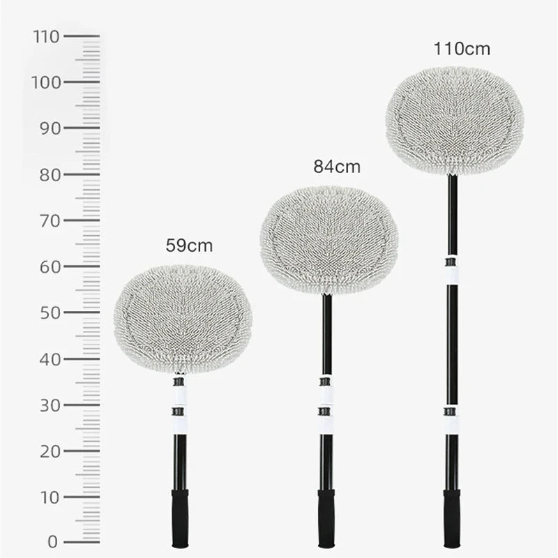 Telescoping Car Wash Brush – Soft Chenille Mop for Auto Detailing
